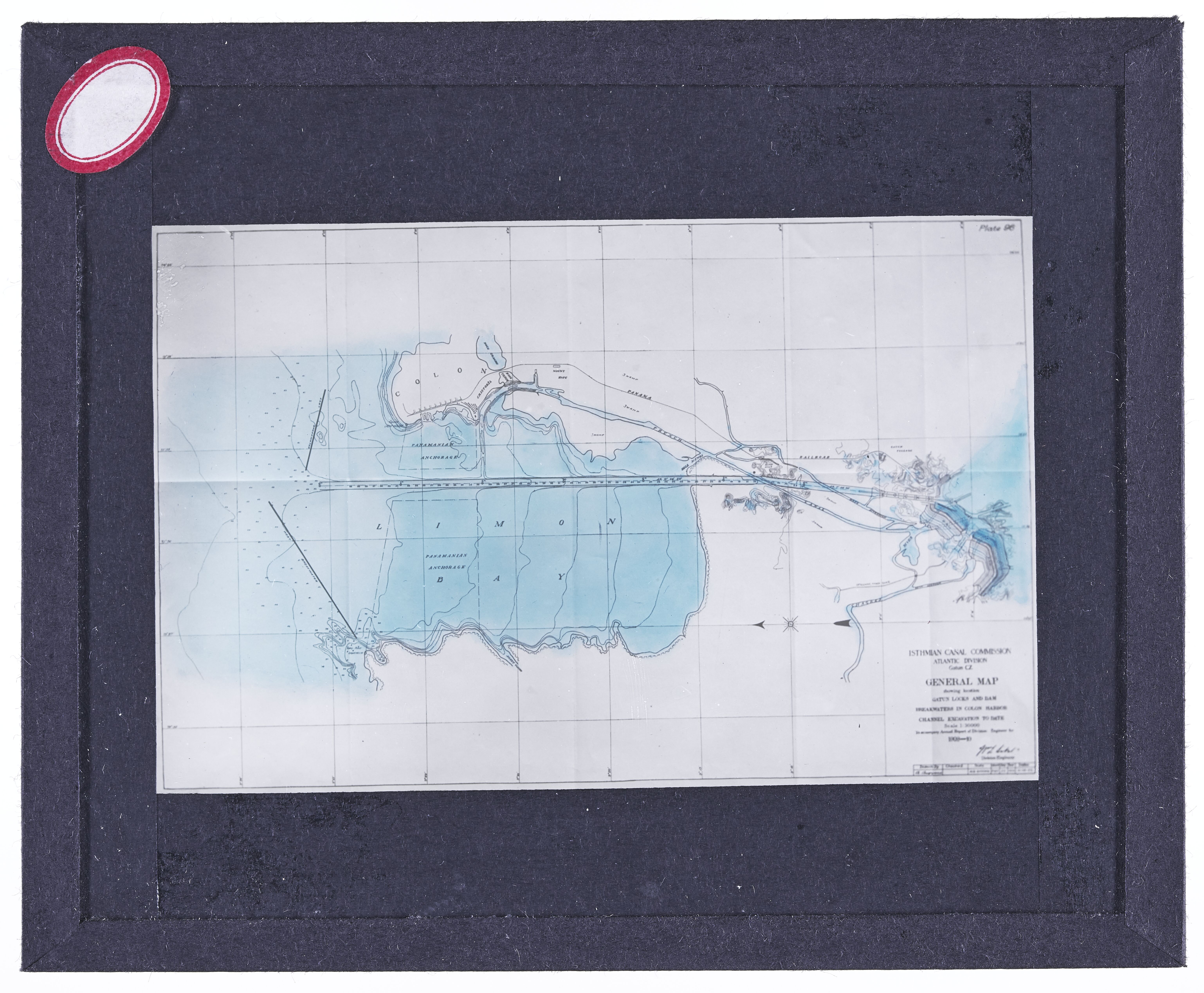 Isthmian Canal Commission - Atlantic Division general map: Gatun Locks and Dam