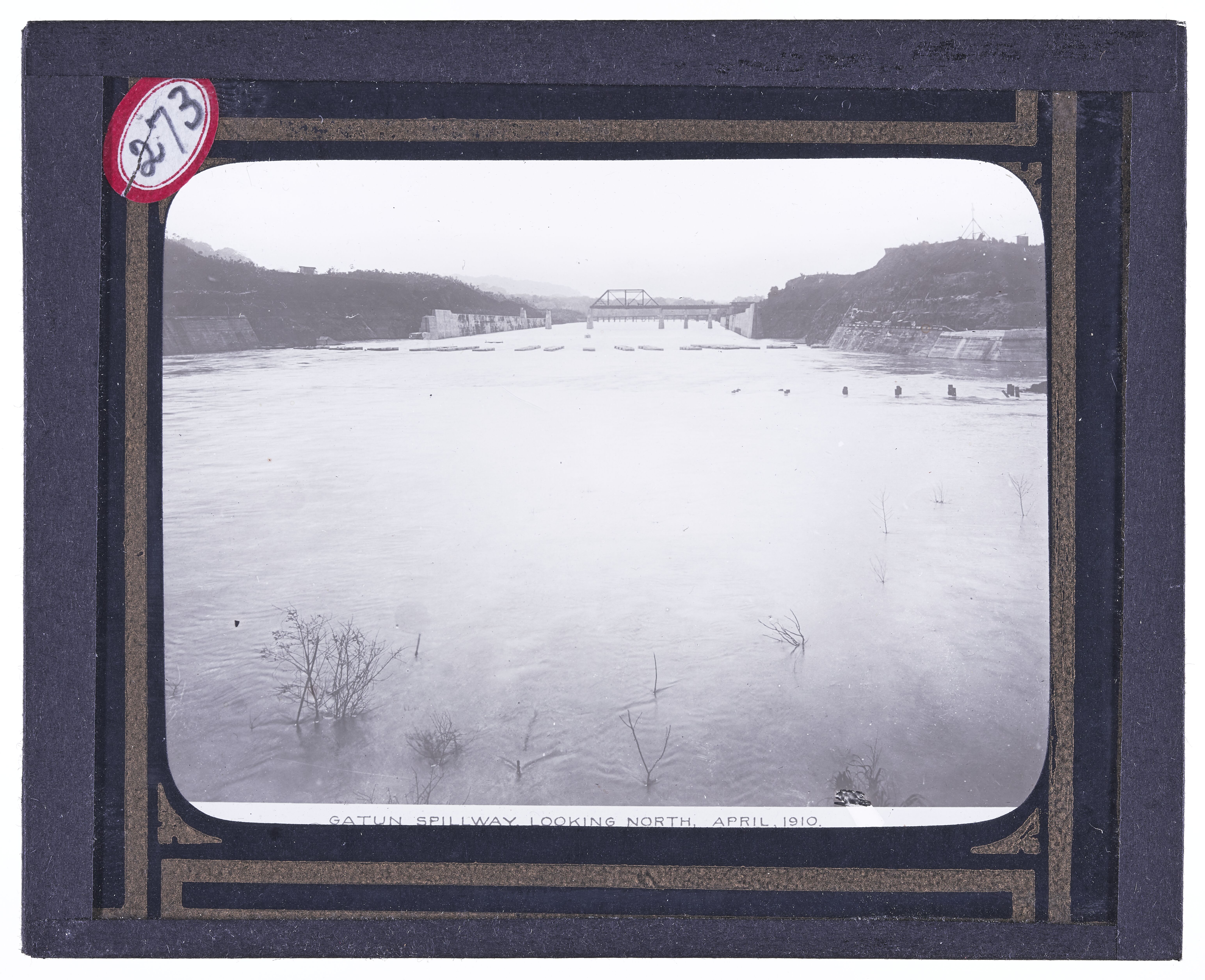 Gatun Spillway looking north, April, 1910