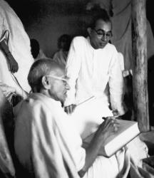 Gandhi and Pyarelal Nayar